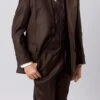 Classic Boy Suit 5 Piece Set Brown -Suit Gold Style Shop B347 06s