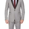 Gray 2 Piece Tuxedo Shawl Lapel Slim Fit