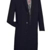 (6XL) Milan Collection - Wool And Cashmere Regular Fit Dress Top Coat 48" Long In Black -Suit Gold Style Shop CL48 1 Black 5 191f8f8a 17ac 420f 9101 94a06c51dda1