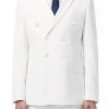 Ramses Collection - Double Breasted Suit 2 Piece Regular Fit In White 2 Ramses Collection - Double Breasted Suit 2 Piece Regular Fit In White -Suit Gold Style Shop DC900 1 White Fancy