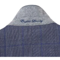 English Laundry 2-Piece Gray With Blue Windowpane Suit Wool Blend 12 English Laundry 2-Piece Gray With Blue Windowpane Suit Wool Blend -Suit Gold Style Shop EL72 52 400 3