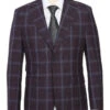 English Laundry 2-Piece Purple Window Pane Check Suit Wool Blend -Suit Gold Style Shop EL72 62 900