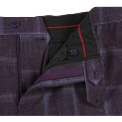 English Laundry 2-Piece Purple Window Pane Check Suit Wool Blend 11 English Laundry 2-Piece Purple Window Pane Check Suit Wool Blend -Suit Gold Style Shop EL72 62 900 4