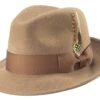 Pinch Crushable Wool Snap Brim Hat In Tan 2 Pinch Crushable Wool Snap Brim Hat In Tan -Suit Gold Style Shop H 37 Tan S