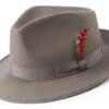 Gray Dress Hat Wool Wide Brim -Suit Gold Style Shop H 72 Grey S