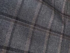 Atrani Collection - Regular Fit Windowpane Suit 3 Piece In Gray -Suit Gold Style Shop IMG 4405