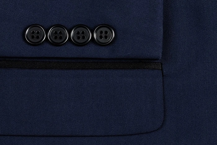 Blue 2 Piece Tuxedo Shawl Lapel Slim Fit 7 Blue 2 Piece Tuxedo Shawl Lapel Slim Fit - Image 5