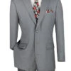 (40L) Regular Fit 2 Piece Suit 3 Button In Gray -Suit Gold Style Shop M069 13