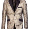 Empire Collection - Slim Fit Formal Dinner Show Blazer In Copper 1 Empire Collection - Slim Fit Formal Dinner Show Blazer In Copper -Suit Gold Style Shop ME320H 02 S