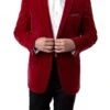 Men's Regular Fit Blazer 2 Button With One Welt Chest Pocket Red -Suit Gold Style Shop MJ111 04 0.75
