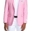 Slim Fit Blazer 2 Button In Solid Pink 1 Slim Fit Blazer 2 Button In Solid Pink -Suit Gold Style Shop MJ284S 02 85077.1551125976