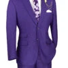 Catania Collection - Modern Fit Windowpane Suit 2 Piece In Purple 2 Catania Collection - Modern Fit Windowpane Suit 2 Piece In Purple -Suit Gold Style Shop MRW 1 PURPLE
