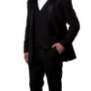 Solid Black Modern Fit Tuxedo 3 Piece With 6 Button Vest 2 Solid Black Modern Fit Tuxedo 3 Piece With 6 Button Vest -Suit Gold Style Shop MT400S 01 a7d2ee3f 9f2c 4d16 a2b0 91dea72be858