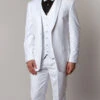 Solid White Modern Fit Tuxedo 3 Piece With 6 Button Vest -Suit Gold Style Shop MT400S 02NEW 7109e598 7e0e 4477 b071 81a7f4d86e3a
