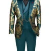 Emerald Gold Modern Fit 3 Piece Suit With Matching Bow Tie 1 Emerald Gold Modern Fit 3 Piece Suit With Matching Bow Tie -Suit Gold Style Shop MVJQ 1 EMERALD 1