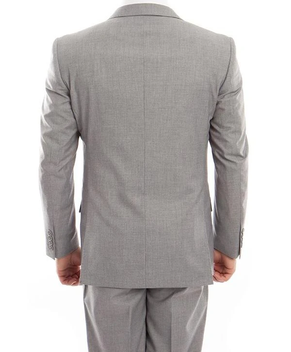 (36R) 100% Wool Suit Modern Fit Italian Style 2 Piece In Gray 4 (36R) 100% Wool Suit Modern Fit Italian Style 2 Piece In Gray - Image 2