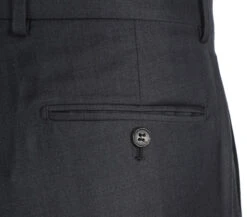 Half Canvas Wool Dress Suit Regular Fit 2 Piece In Charcoal -Suit Gold Style Shop RHC100 3 5