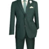 Slim Fit Men's Suit 2 Piece 2 Button In Hunter Green 1 Slim Fit Men's Suit 2 Piece 2 Button In Hunter Green -Suit Gold Style Shop SC900 12 HUNTERGREEN JPG