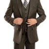 Charcoal Brown 3 Piece Modern Fit Suit 2 Button V-Neck Vest 1 Charcoal Brown 3 Piece Modern Fit Suit 2 Button V-Neck Vest -Suit Gold Style Shop SO4M158 02 BROWN 800x980 e3ab067b 1348 404f 8a33 4075b7ef42b2