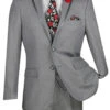 Leonardo Collection - Slim Fit Tuxedo 2 Button 3 Piece Suit Light Gray -Suit Gold Style Shop SV2T 8 LIGHT GRAY JPG 800x1200 1