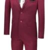 (38R) Slim Fit 2 Piece Suit Narrow Lapel In Plum -Suit Gold Style Shop US2R 2 PL a602cadd b414 48e5 88c5 f60cbd43588e