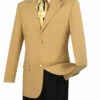 Men's Gold Regular Fit Everyday Blazer 2 Men's Gold Regular Fit Everyday Blazer -Suit Gold Style Shop Z 2PPGold3