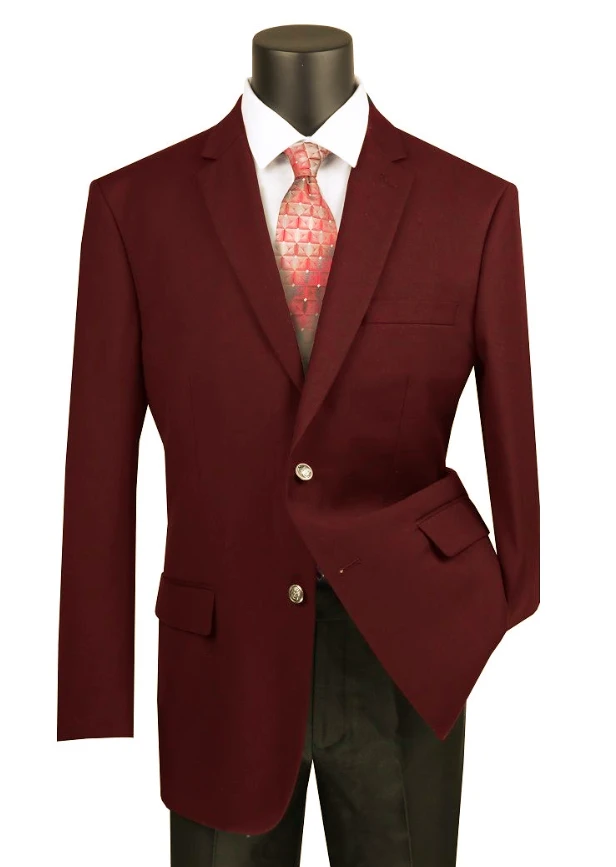 Regular Fit Blazer 2 Button In Burgundy 3 Regular Fit Blazer 2 Button In Burgundy
