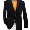 Slim Fit Corduroy Blazer 2 Button In Black 1 Slim Fit Corduroy Blazer 2 Button In Black -Suit Gold Style Shop bcord 1 blackS