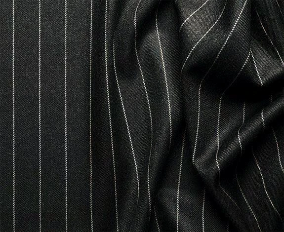 Odyssey Collection - Black Regular Fit 3 Piece Suit 2 Button Gangster Stripe 4 Odyssey Collection - Black Regular Fit 3 Piece Suit 2 Button Gangster Stripe - Image 2