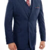 Arezzo Collection - 100% Wool Suit Modern Fit Italian Style 3 Piece In Indigo 1 Arezzo Collection - 100% Wool Suit Modern Fit Italian Style 3 Piece In Indigo -Suit Gold Style Shop indigo