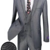 Birdseye Pattern Modern Fit 3 Piece Charcoal Suit With Contrast Trim 1 Birdseye Pattern Modern Fit 3 Piece Charcoal Suit With Contrast Trim -Suit Gold Style Shop mv2b 1 charcoal 1024x f15fabe8 6f5a 427f b642 e30a12d319af