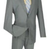 Gray Slim Fit Men's 2 Piece Business Suit 2 Button -Suit Gold Style Shop s 2pp gray 1