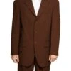 Mont Blanc Collection - Regular Fit Suit 3 Button 2 Piece In Brown 1 Mont Blanc Collection - Regular Fit Suit 3 Button 2 Piece In Brown -Suit Gold Style Shop so13ppbrown