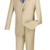 Slim Fit Men's Suit 3 Piece 2 Button In Beige -Suit Gold Style Shop sv2900 beige