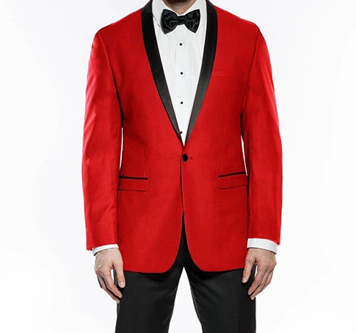 Kingsman Collection - Shawl Collar Slim Fit Tuxedo 2 Piece 1 Button Red 3 Kingsman Collection - Shawl Collar Slim Fit Tuxedo 2 Piece 1 Button Red