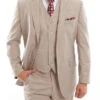 Arezzo Collection - Wool Suit Modern Fit Italian Style 3 Piece In Tan -Suit Gold Style Shop tan