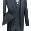 Venetian Collection - Charcoal Regular Fit Glen Plaid 2 Button 3 Piece Suit 2 Venetian Collection - Charcoal Regular Fit Glen Plaid 2 Button 3 Piece Suit -Suit Gold Style Shop v2rw 13 charcoal S