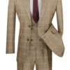 Renaissance Collection - Regular Fit 3 Piece Suit Camel 1 Renaissance Collection - Regular Fit 3 Piece Suit Camel -Suit Gold Style Shop v2rw 7 camels