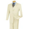 Morgan Collection - Regular Fit 3 Piece Suit 2 Button Ivory -Suit Gold Style Shop v2tr ivory